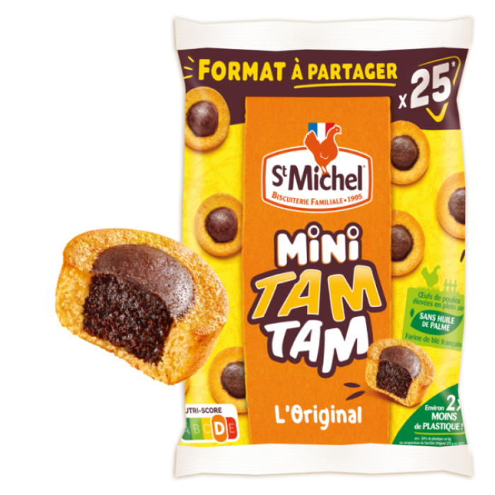 Gâteaux Tam Tam l'original cœur chocolat ST MICHEL : le paquet de
